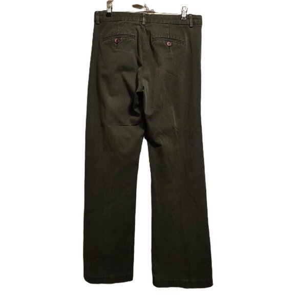 Lee One True Fit Low-Rise Chino Jeans, Women's 3/4M, Dark Olive, Good Condition - Picture 2 of 3